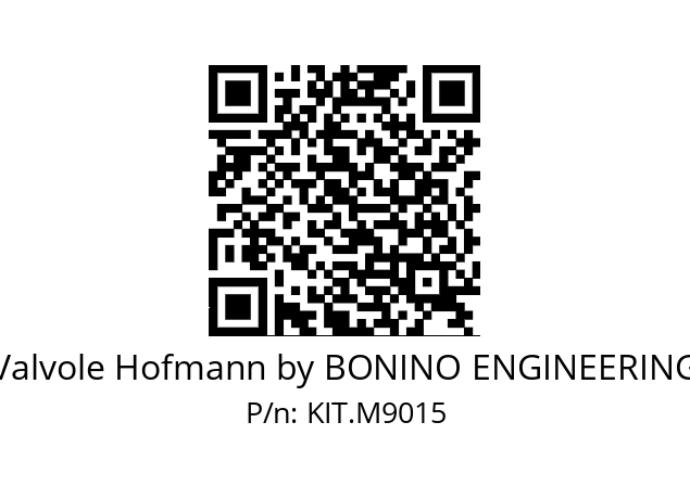   Valvole Hofmann by BONINO ENGINEERING KIT.M9015