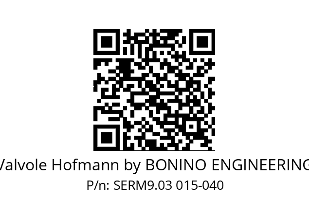   Valvole Hofmann by BONINO ENGINEERING SERM9.03 015-040