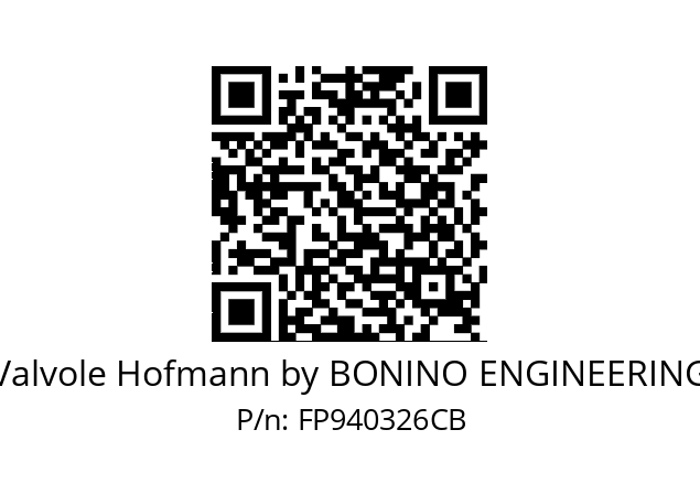   Valvole Hofmann by BONINO ENGINEERING FP940326CB