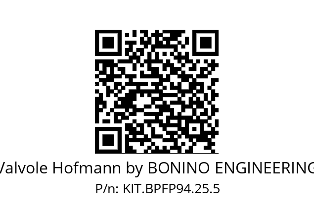   Valvole Hofmann by BONINO ENGINEERING KIT.BPFP94.25.5