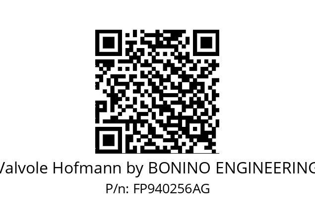   Valvole Hofmann by BONINO ENGINEERING FP940256AG