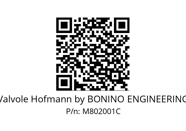   Valvole Hofmann by BONINO ENGINEERING M802001C