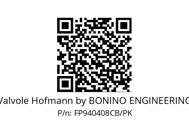   Valvole Hofmann by BONINO ENGINEERING FP940408CB/PK