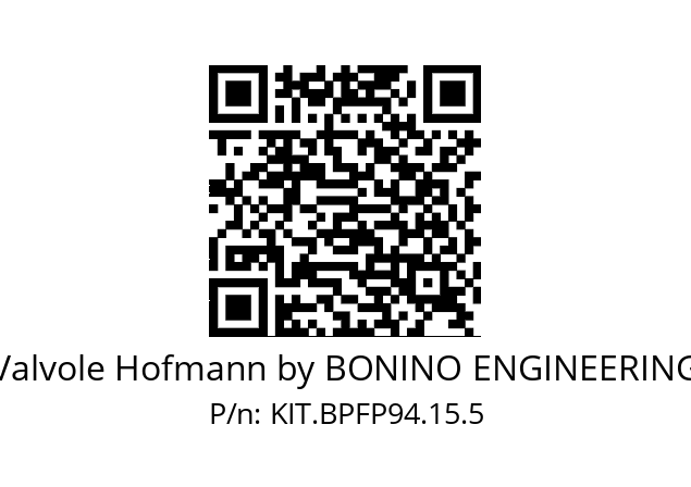   Valvole Hofmann by BONINO ENGINEERING KIT.BPFP94.15.5