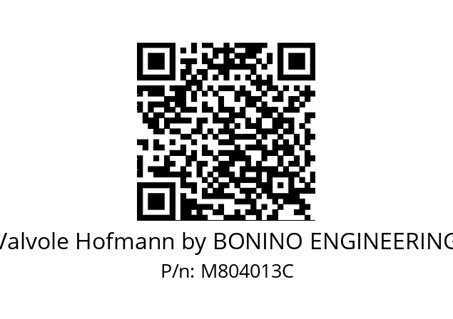   Valvole Hofmann by BONINO ENGINEERING M804013C