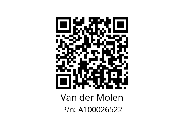   Van der Molen A100026522