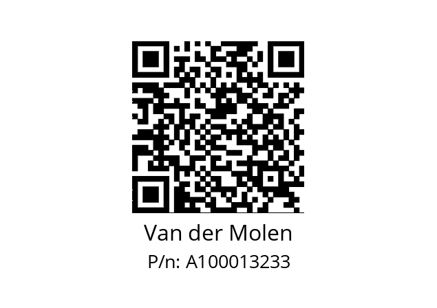   Van der Molen A100013233