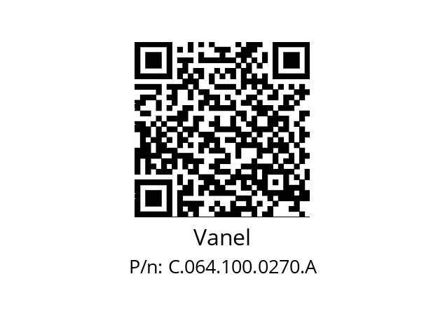   Vanel C.064.100.0270.A