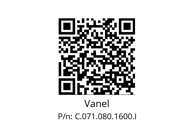   Vanel C.071.080.1600.I