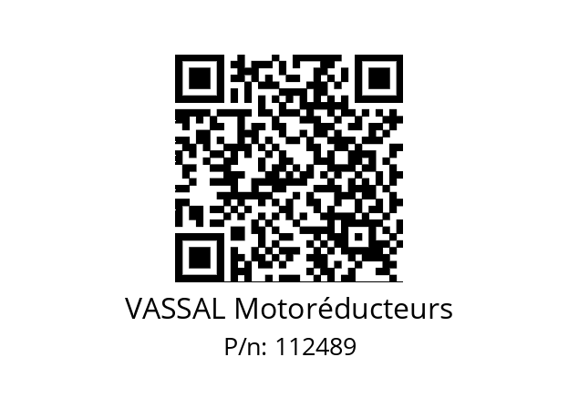   VASSAL Motoréducteurs 112489