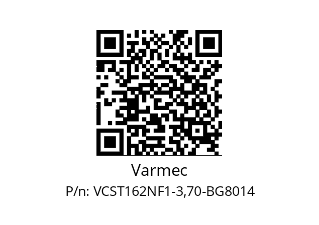   Varmec VCST162NF1-3,70-BG8014