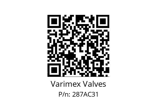   Varimex Valves 287AC31