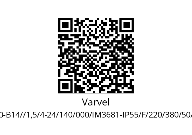   Varvel IEC90-В14//1,5/4-24/140/000/IM3681-IP55/F/220/380/50/У3/S1-К1