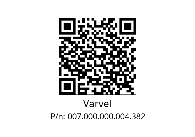   Varvel 007.000.000.004.382