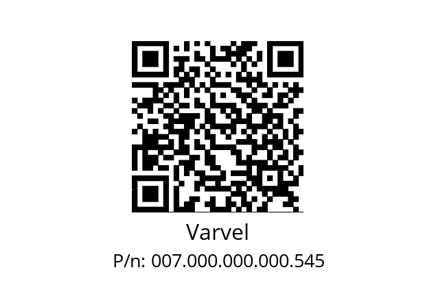   Varvel 007.000.000.000.545