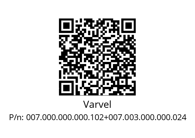   Varvel 007.000.000.000.102+007.003.000.000.024