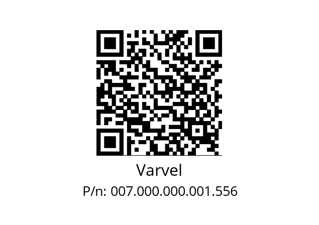   Varvel 007.000.000.001.556