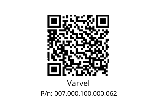   Varvel 007.000.100.000.062