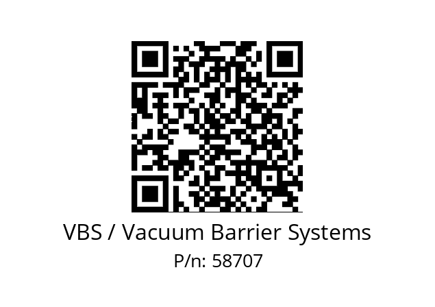   VBS / Vacuum Barrier Systems 58707