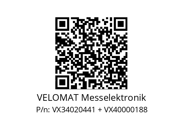   VELOMAT Messelektronik VX34020441 + VX40000188