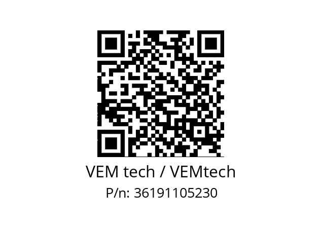   VEM tech / VEMtech 36191105230