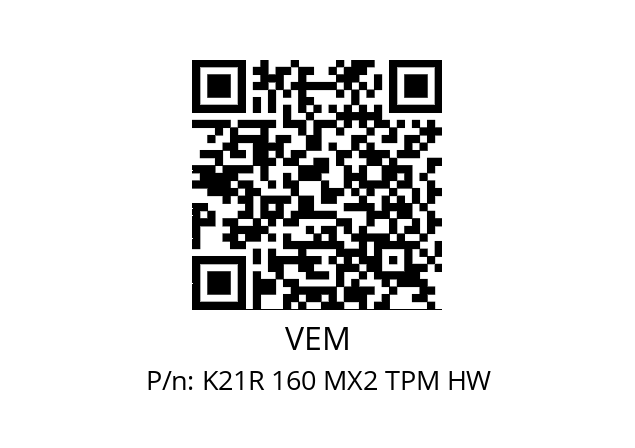   VEM K21R 160 MX2 TPM HW