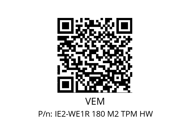   VEM IE2-WE1R 180 M2 TPM HW