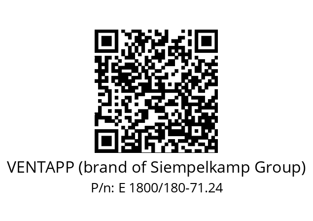   VENTAPP (brand of Siempelkamp Group) E 1800/180-71.24