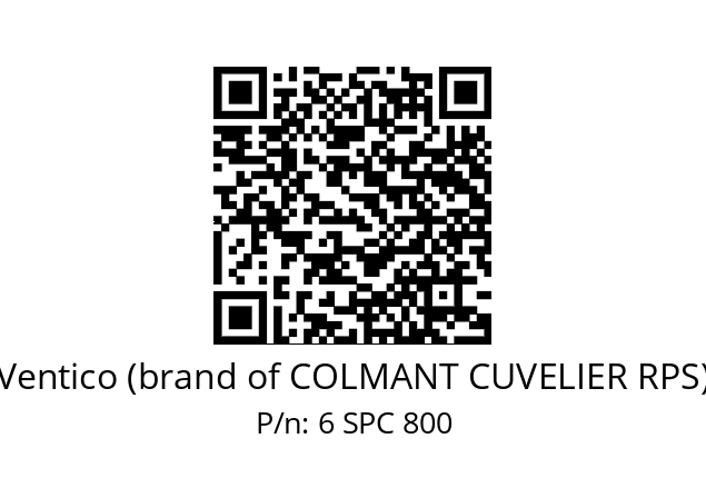   Ventico (brand of COLMANT CUVELIER RPS) 6 SPC 800