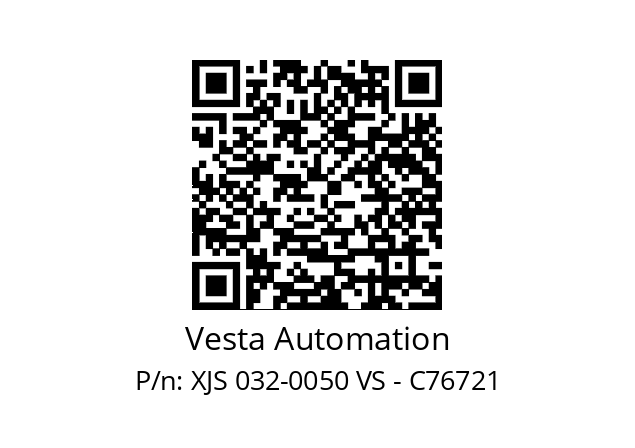   Vesta Automation XJS 032-0050 VS - C76721