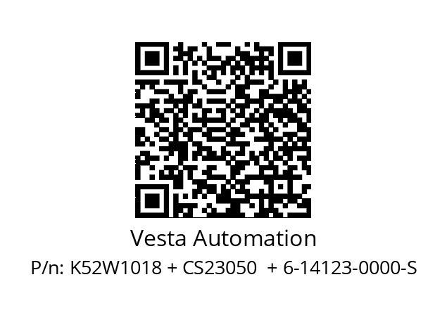   Vesta Automation K52W1018 + CS23050  + 6-14123-0000-S