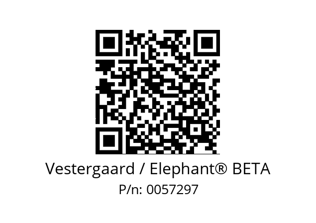   Vestergaard / Elephant® BETA 0057297