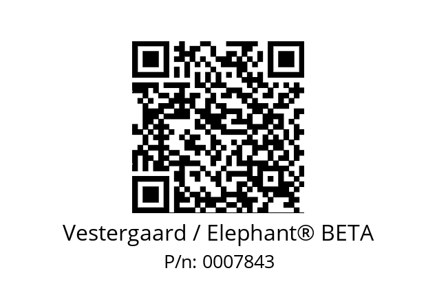   Vestergaard / Elephant® BETA 0007843