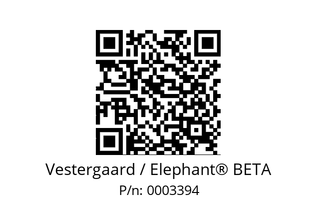   Vestergaard / Elephant® BETA 0003394