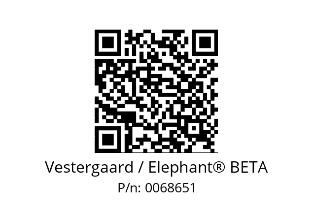   Vestergaard / Elephant® BETA 0068651