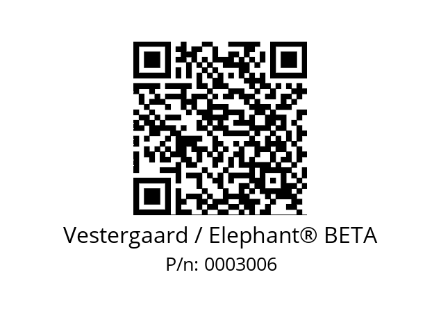   Vestergaard / Elephant® BETA 0003006