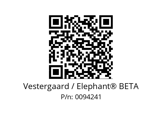   Vestergaard / Elephant® BETA 0094241