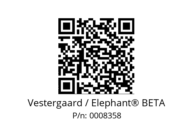   Vestergaard / Elephant® BETA 0008358