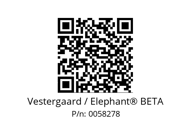   Vestergaard / Elephant® BETA 0058278