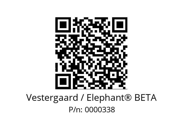   Vestergaard / Elephant® BETA 0000338