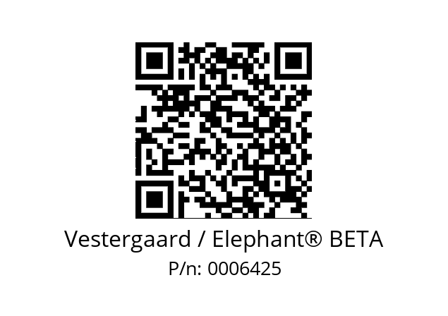   Vestergaard / Elephant® BETA 0006425