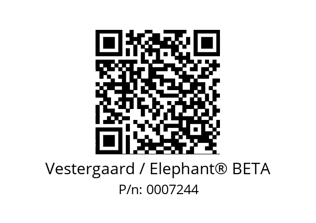   Vestergaard / Elephant® BETA 0007244