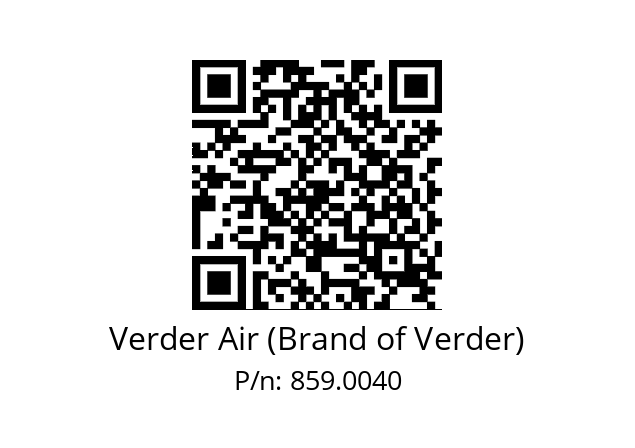   Verder Air (Brand of Verder) 859.0040