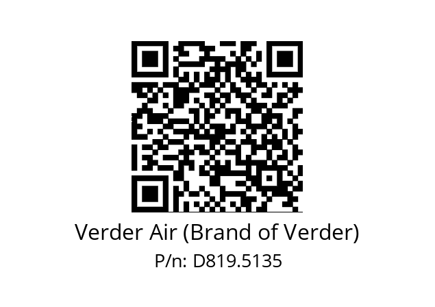   Verder Air (Brand of Verder) D819.5135