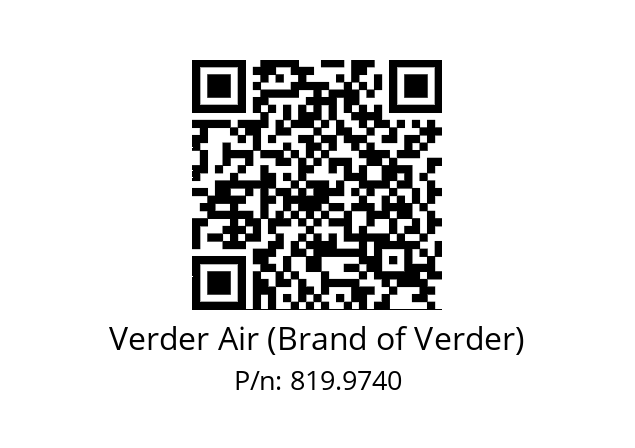   Verder Air (Brand of Verder) 819.9740