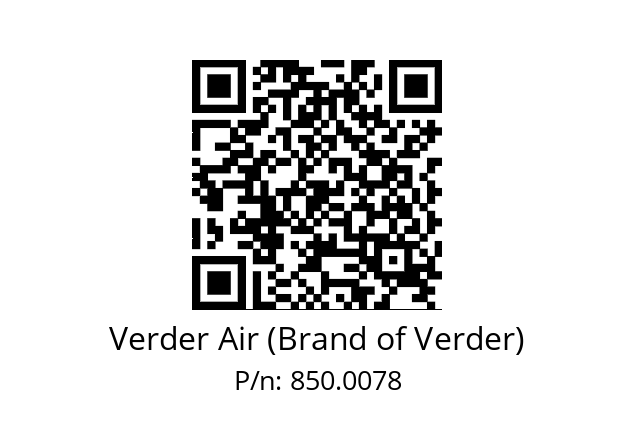   Verder Air (Brand of Verder) 850.0078