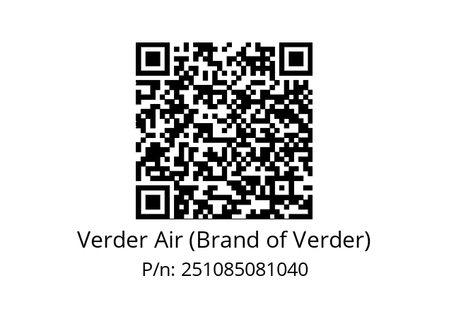   Verder Air (Brand of Verder) 251085081040