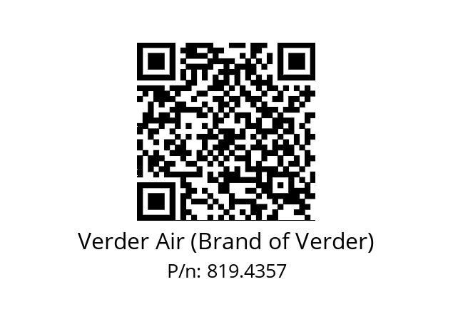   Verder Air (Brand of Verder) 819.4357