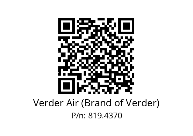   Verder Air (Brand of Verder) 819.4370