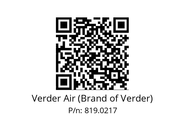   Verder Air (Brand of Verder) 819.0217